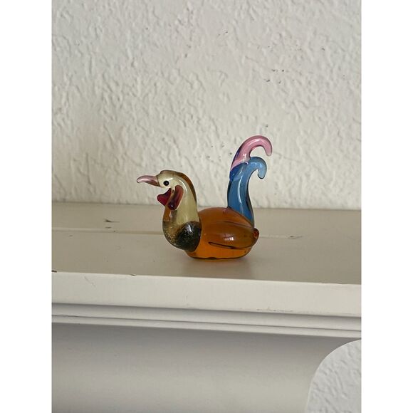 Ganz World Miniature Mini Glass HEN Chicken Rooster Collectible Figurine 1 3/4" - Picture 6 of 6